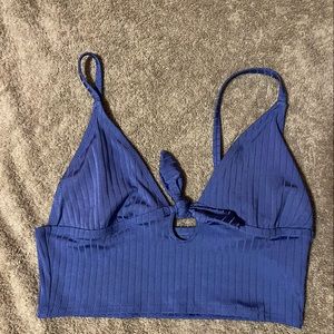 Brand new Aerie light purple longline bikini top